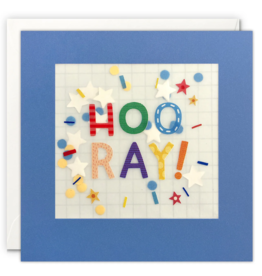 Hooray! - Wenskaart Paper Shakies