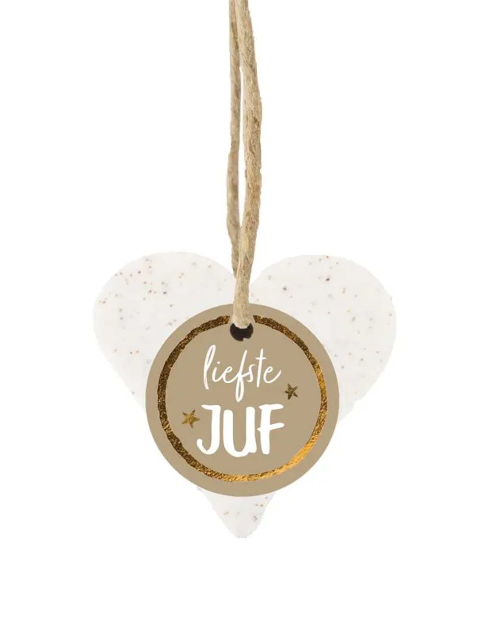 100% Leuk Hart Zeep "Liefste Juf" - 100% Leuk
