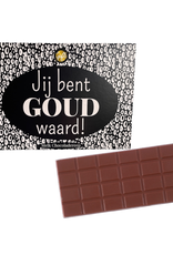 The Big Gifts Chocoladereep "Jij bent Goud Waard" - The Big Gifts