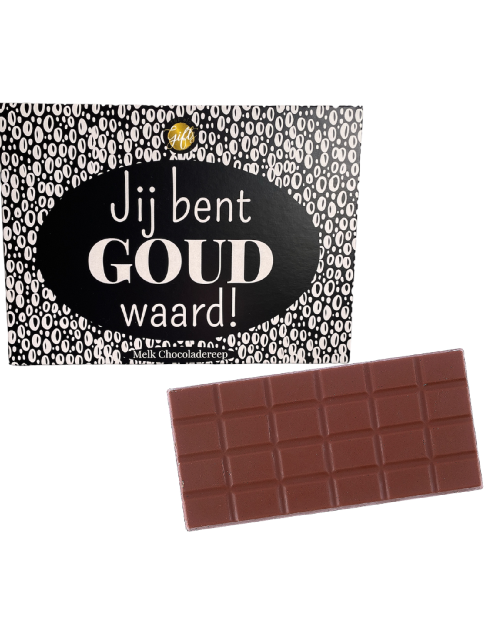 The Big Gifts Chocoladereep "Jij bent Goud Waard" - The Big Gifts