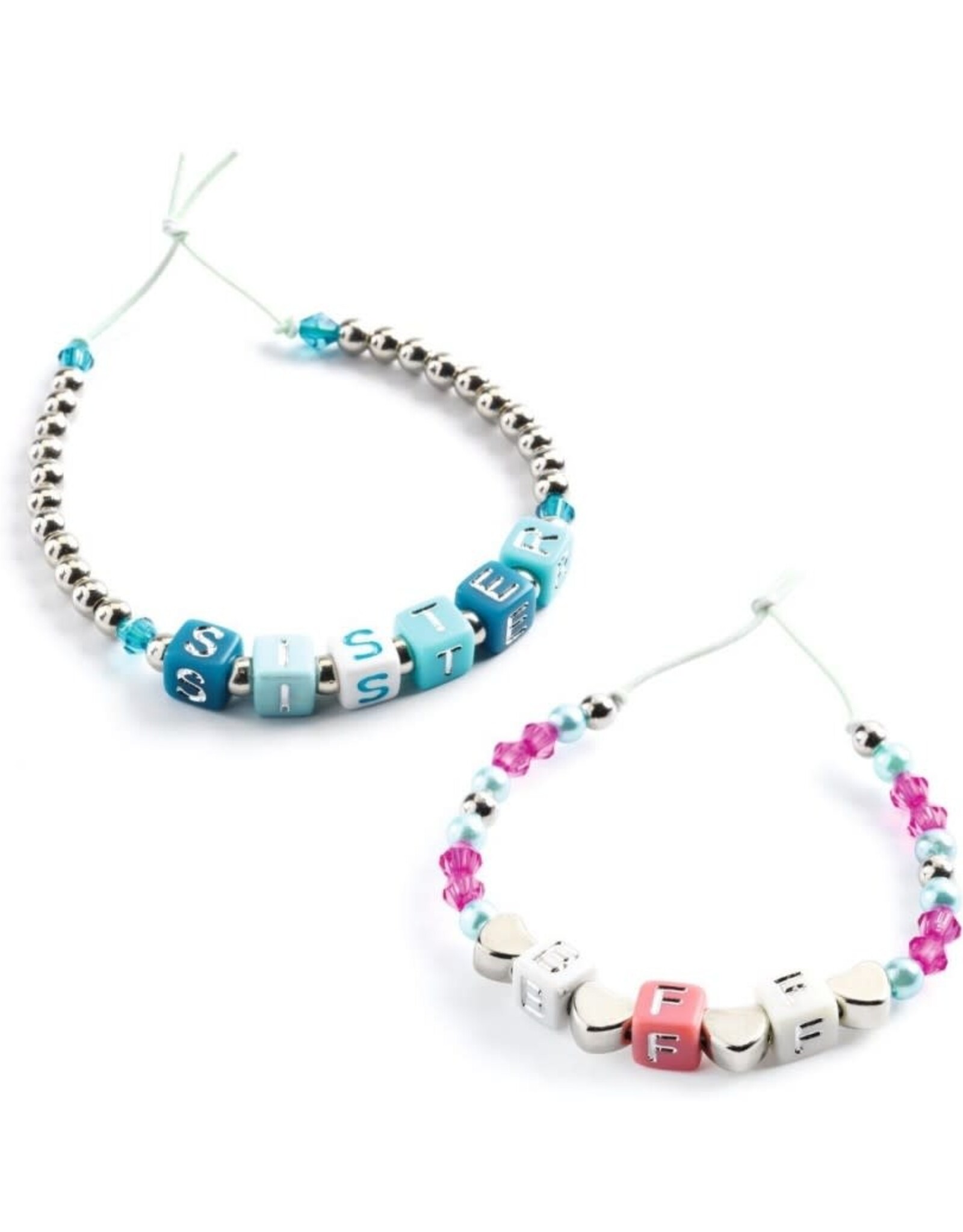 Djeco Sieraden maken "Alphabet kralen" zilver - Djeco