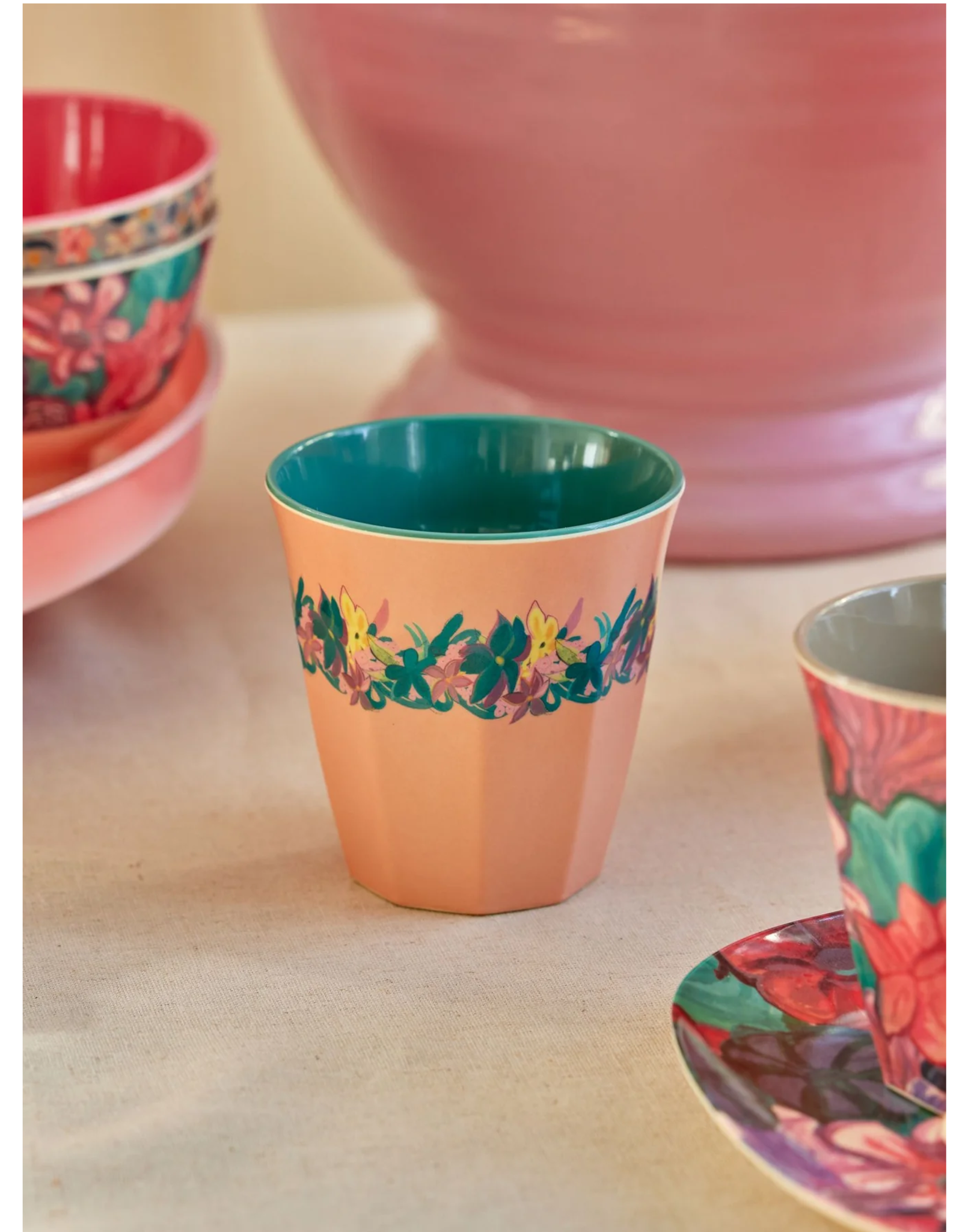 Rice Beker Melamine met Hilma Forever print - Rice