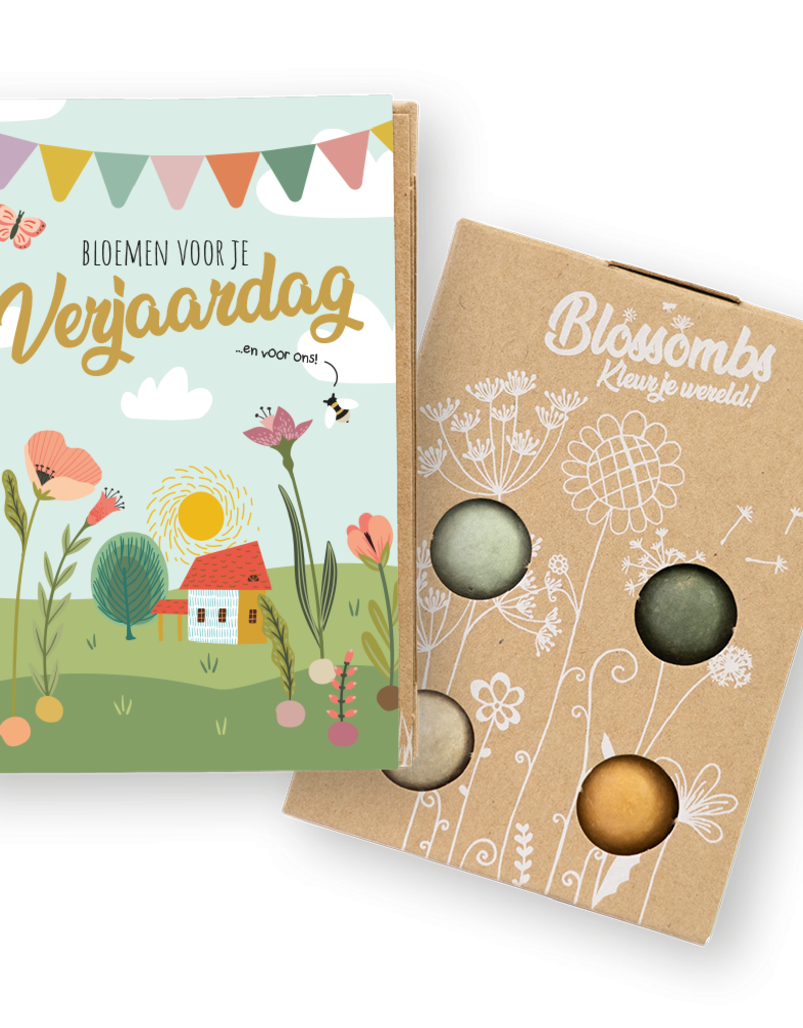 Bloembommetjes Giftbox mini "Bloemen voor je Verjaardag" - Blossombs