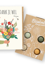 Bloembommetjes Giftbox mini "Dankjewel" - Blossombs
