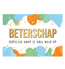 Beterschap Hopelijk knap je snel weer op - Wenskaart Daisy