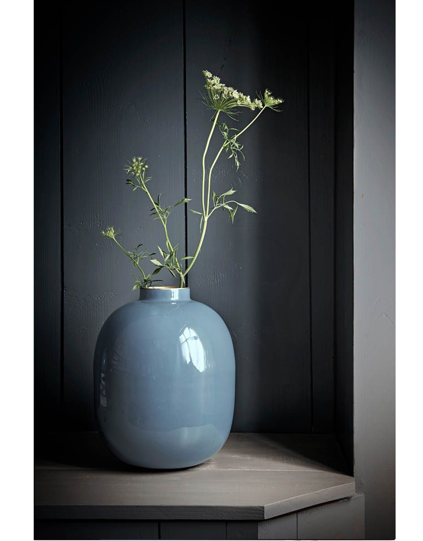Pip Studio Vaas Metaal blauw 32cm - Pip Studio