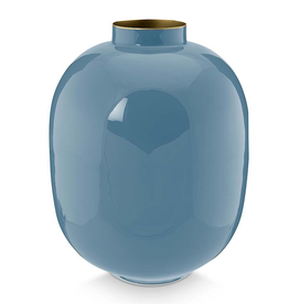 Pip Studio Vaas Metaal blauw 32cm - Pip Studio