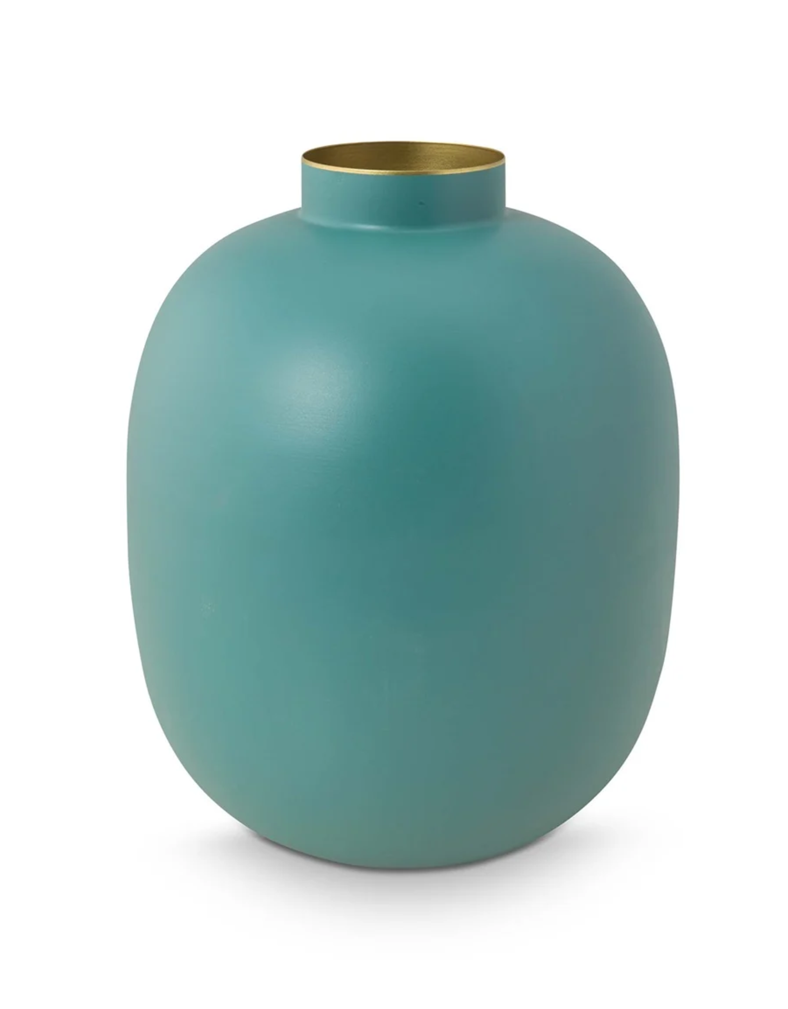 Pip Studio Vaas Metaal mat l.blauw 32cm - Pip Studio