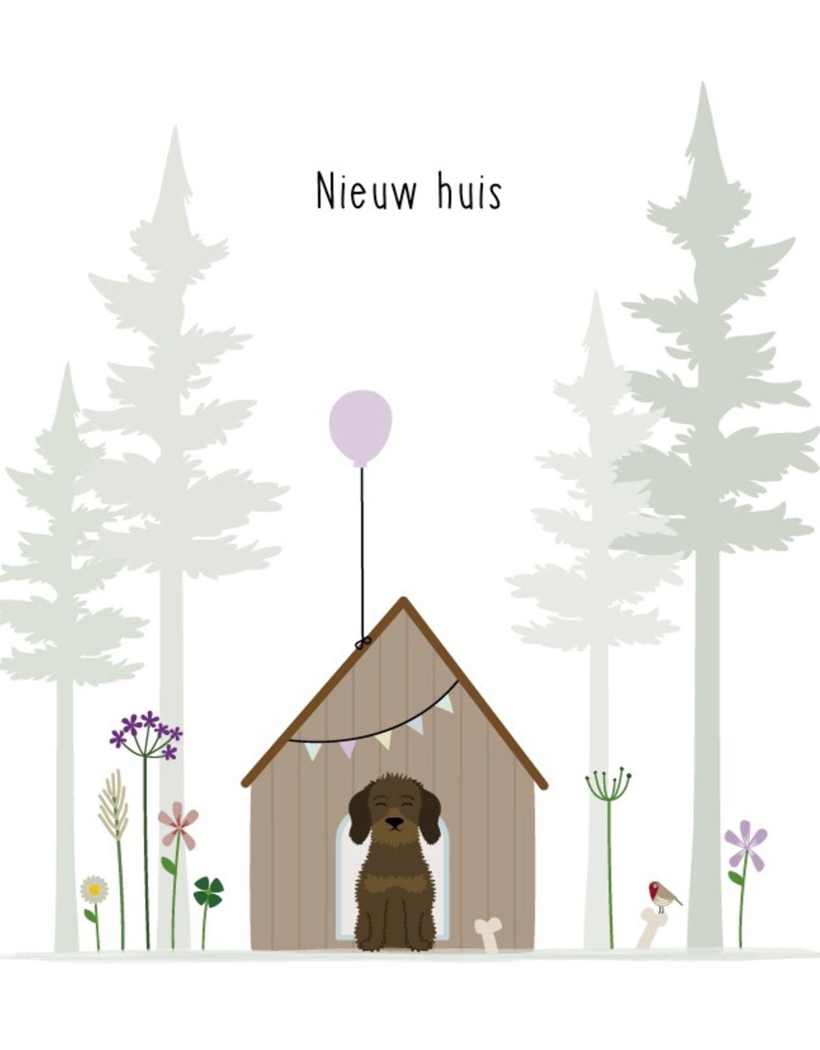 Nieuw Huis - Wenskaart Frits