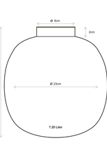 Pip Studio Vaas Metaal groen 23cm - Pip Studio