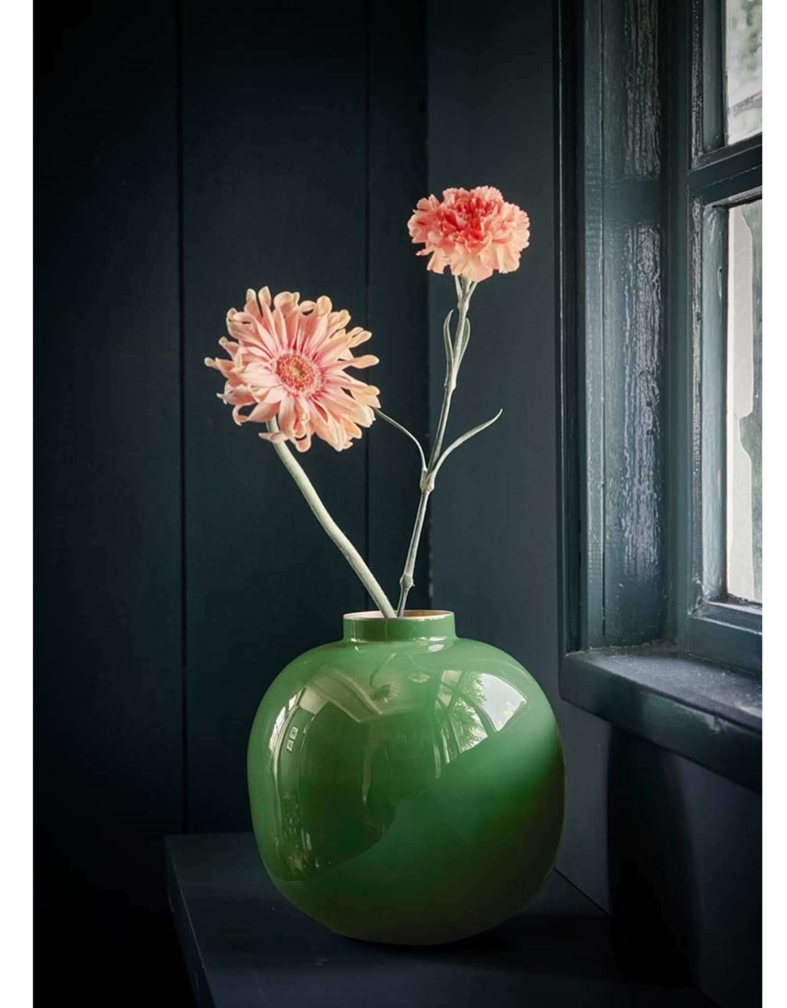 Pip Studio Vaas Metaal groen 23cm - Pip Studio