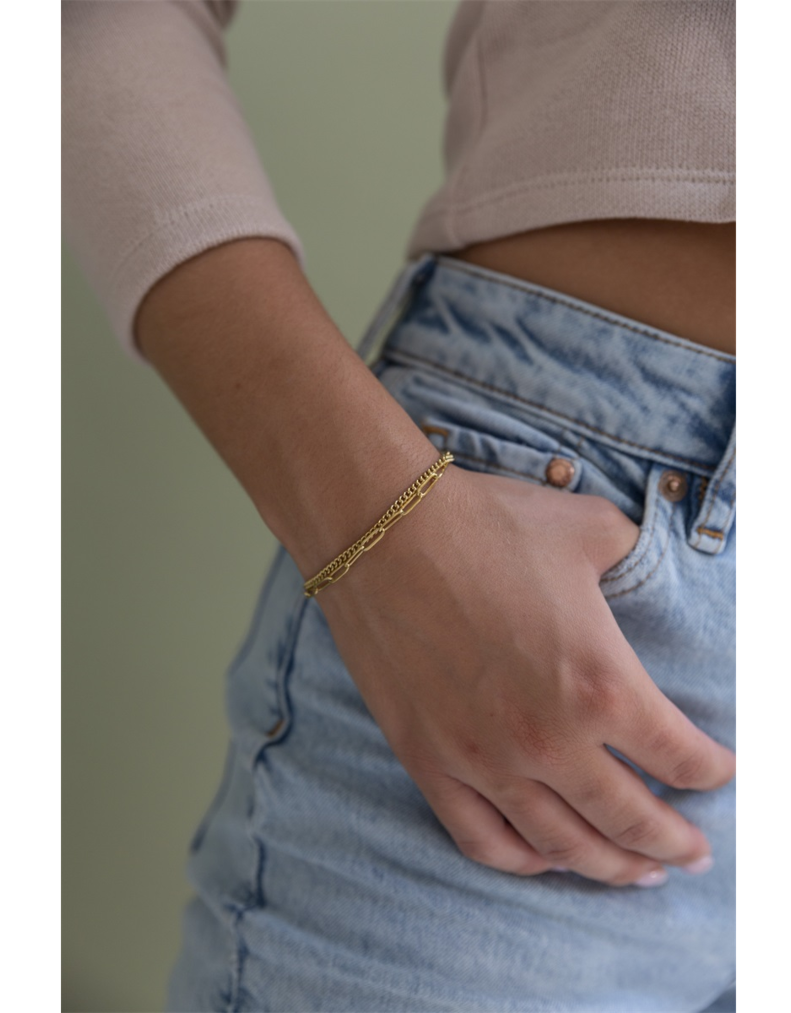 Day & Eve by Go Dutch Label Armband (B1251-2) 14k goud - Day & Eve by Go Dutch Label