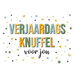 Verjaardags Knuffel voor jou - Wenskaart Daisy
