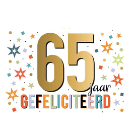 65 Jaar Gefeliciteerd - Wenskaart Daisy