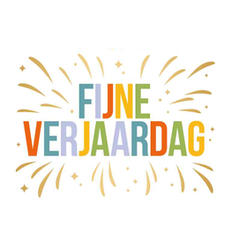 Fijne Verjaardag - Wenskaart Daisy