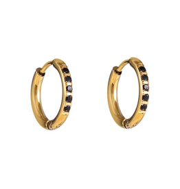Day & Eve by Go Dutch Label Oorbellen (E4478-3) 15mm 14K Goud - Day & Eve by Go Dutch Label.