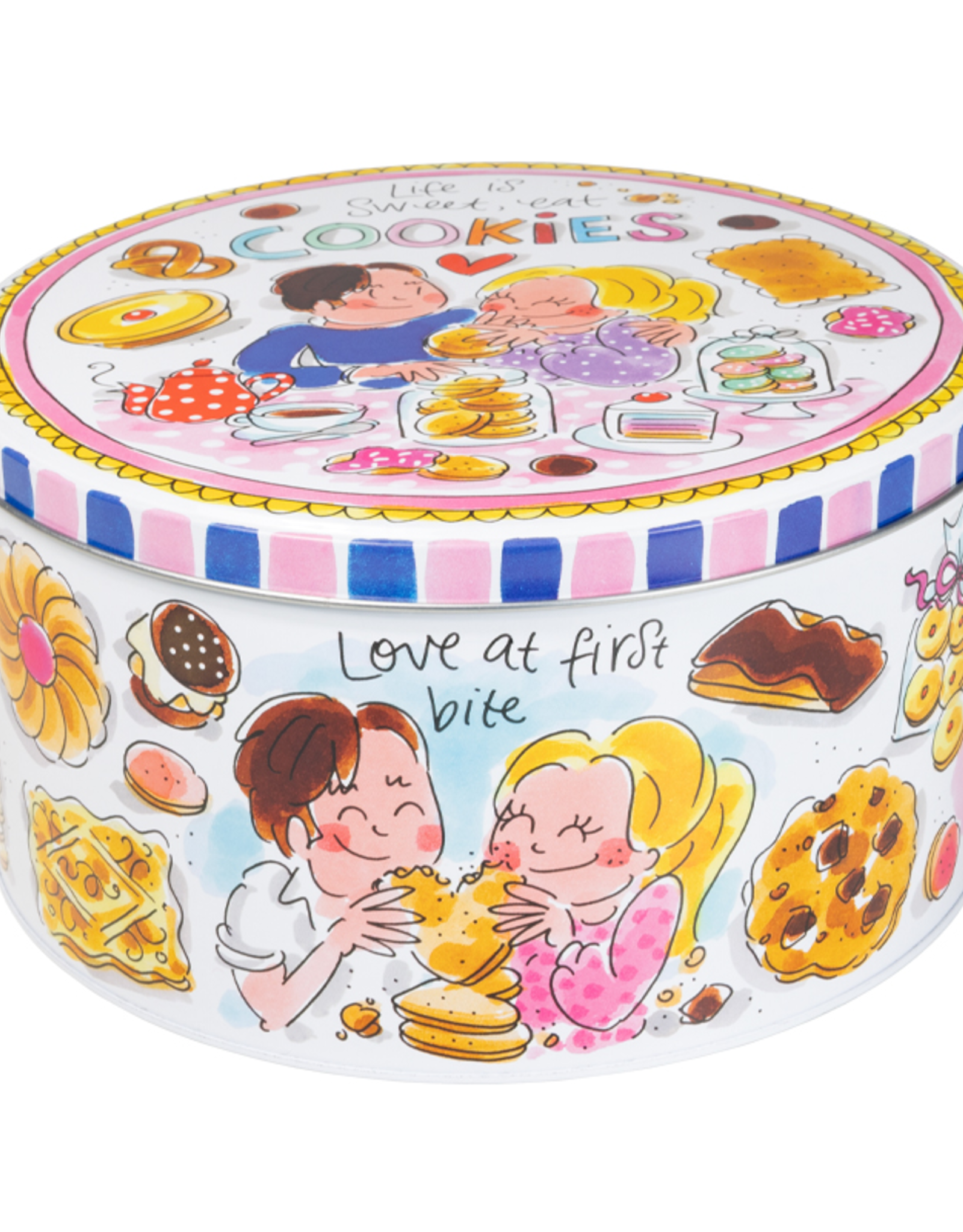 Blond Amsterdam Blik rond Cookies "Even Bijkletsen" - Blond Amsterdam