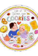 Blond Amsterdam Blik rond Cookies "Even Bijkletsen" - Blond Amsterdam