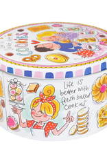Blond Amsterdam Blik rond Cookies "Even Bijkletsen" - Blond Amsterdam