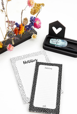 Zoedt Notitieblok zwart met dots patroon - Zoedt