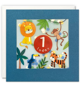 1 today - Wenskaart Paper Shakies