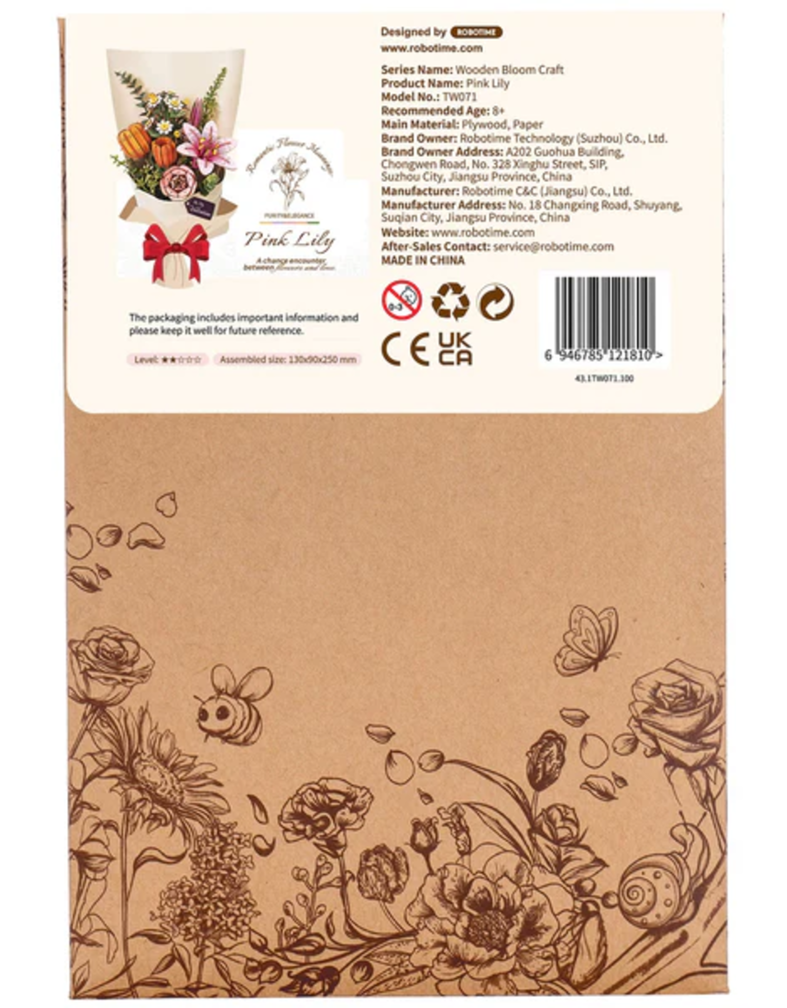 Robotime Pink Lily - Robotime