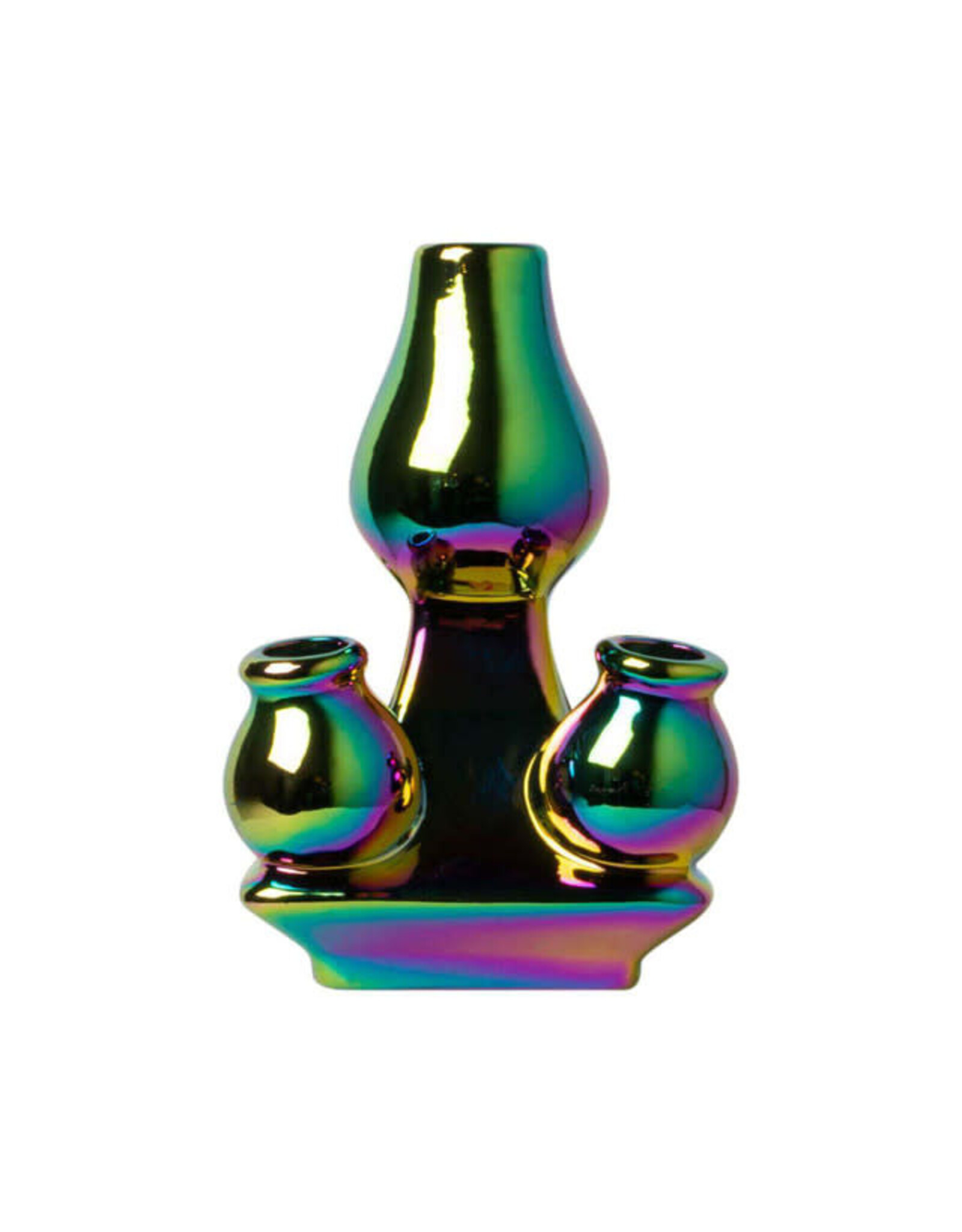 Heinen Delfts Blauw Tulpenvaas Stapelgekte Regenboog Top 15cm - Heinen Delfts Blauw