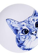 Heinen Delfts Blauw Wandbord Poes 31cm - Heinen Delfts Blauw