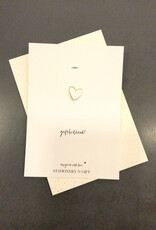 Pin "Van Harte Gefeliciteerd!" met hartje wit (incl envelop)