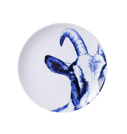 Heinen Delfts Blauw Wandbord Geit 20cm - Heinen Delfts Blauw
