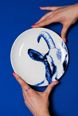 Heinen Delfts Blauw Wandbord Geit 20cm - Heinen Delfts Blauw