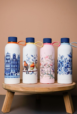 Heinen Delfts Blauw Thermosfles Bosvogels roze RVS 500ml - Heinen Delfts Blauw