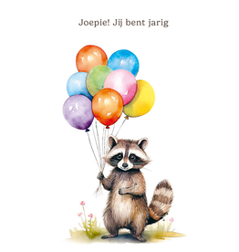 Joepie! Jij bent jarig - Wenskaart Mooz
