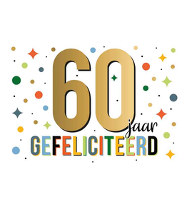 60 Jaar Gefeliciteerd - Wenskaart Daisy