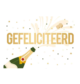 Gefeliciteerd - Wenskaart Daisy