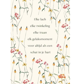 Elke lach, elke twinkeling.. - Wenskaart Compassion