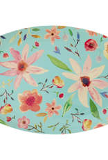Rice Bord ovaal Melamine met Selma Flower print mint - Rice Rice Bord ovaal Melamine met Selma Flower print mint - Rice