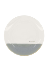 Zusss Gebaksbord Kuss wit/grijsblauw - Zusss