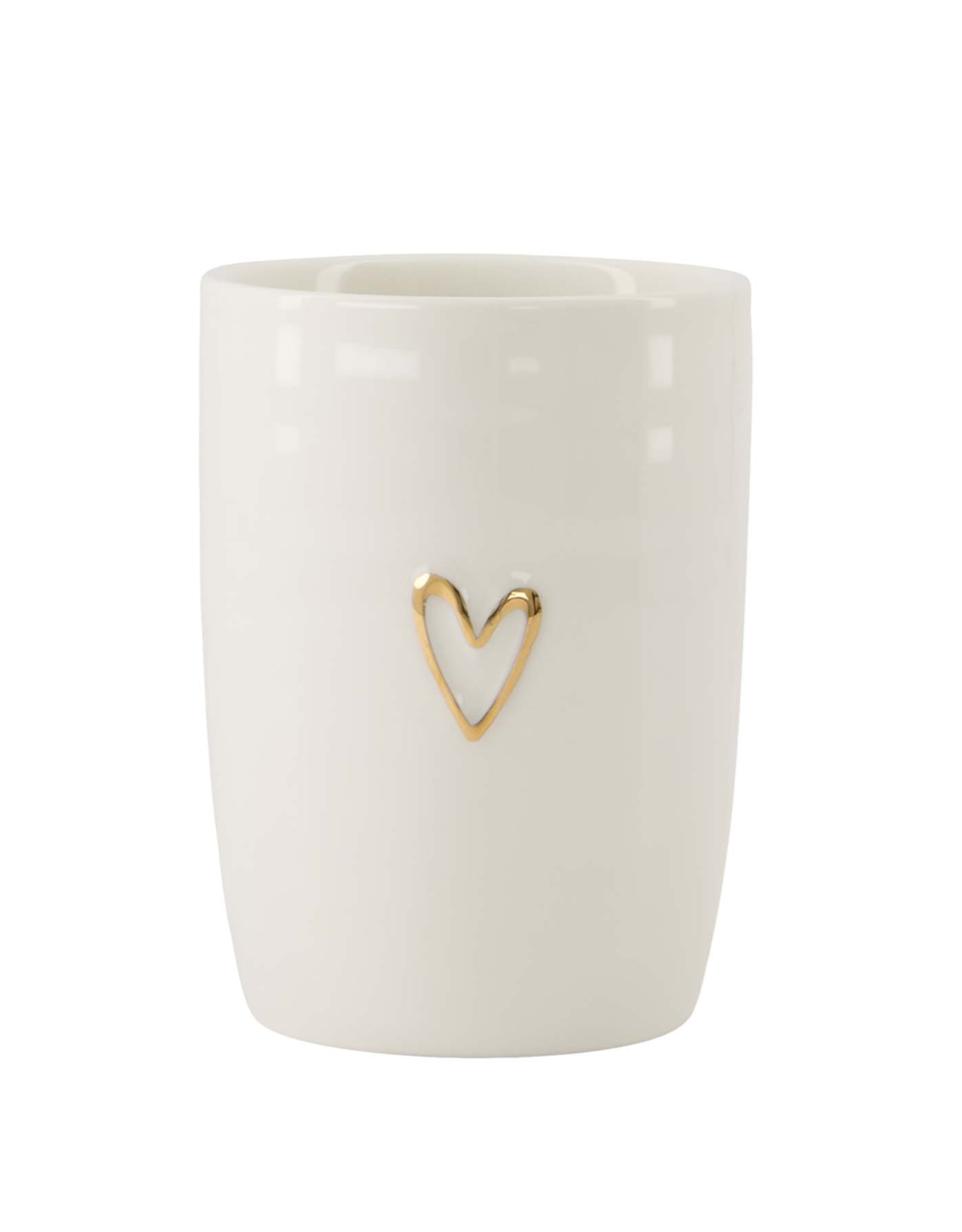 Zusss Koffiemok Open Hartje wit/goud - Zusss