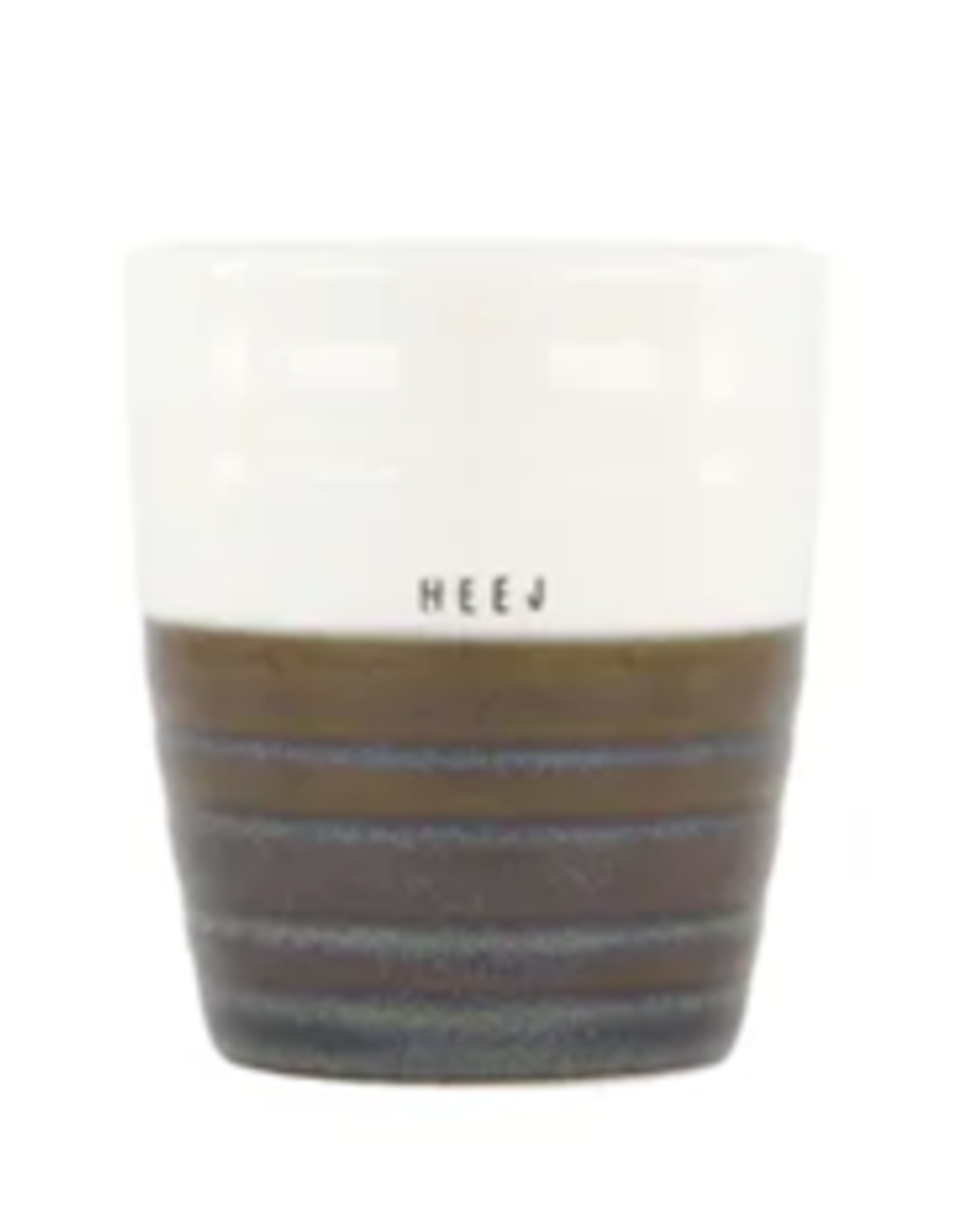 Zusss Koffiemok Heej wit/antracietgrijs - Zusss