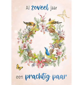 Al zoveel jaar een Prachtig Paar - Wenskaart Janneke Brinkman