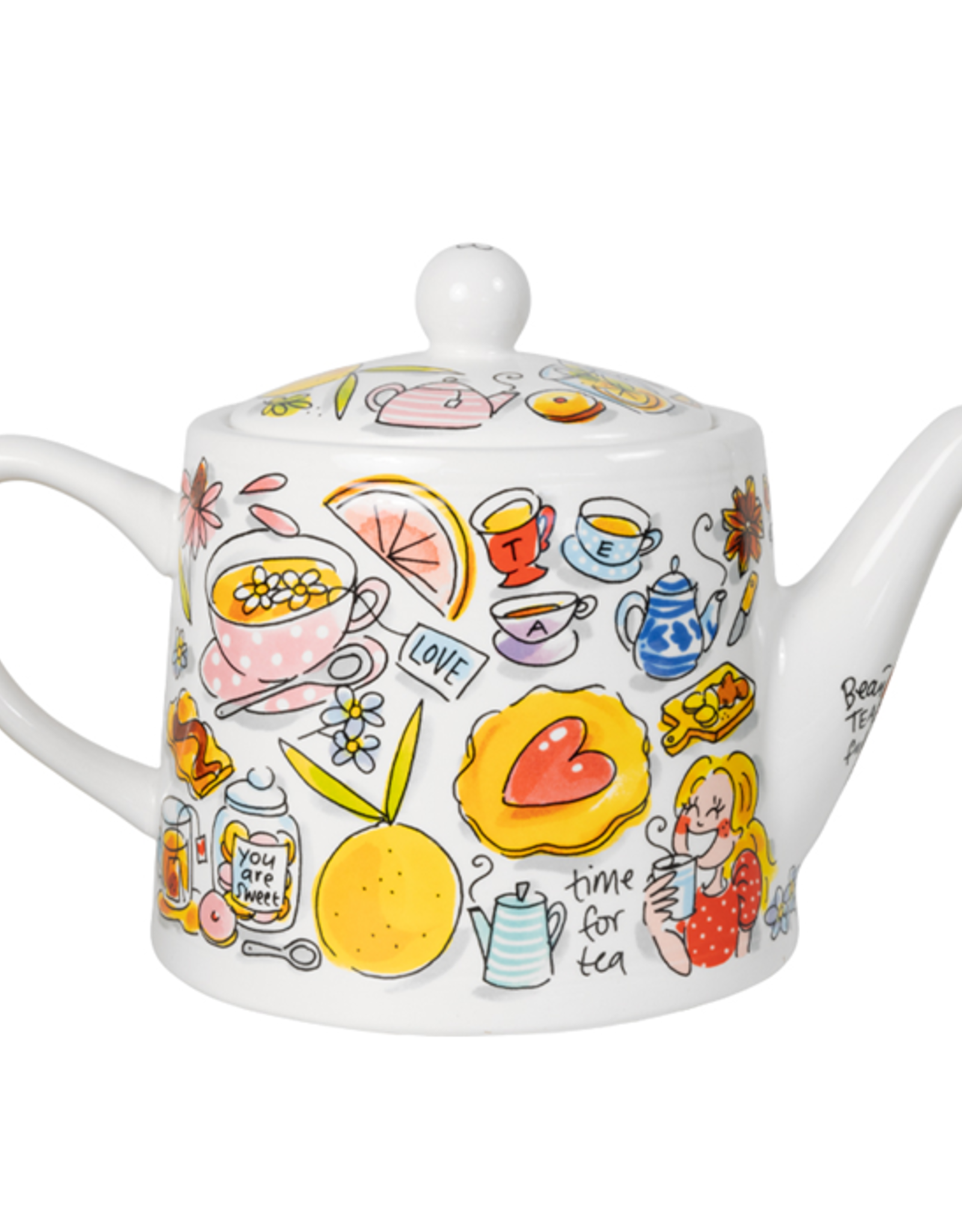 Blond Amsterdam Theepot 1.5L You're Tea-riffic - Blond Amsterdam