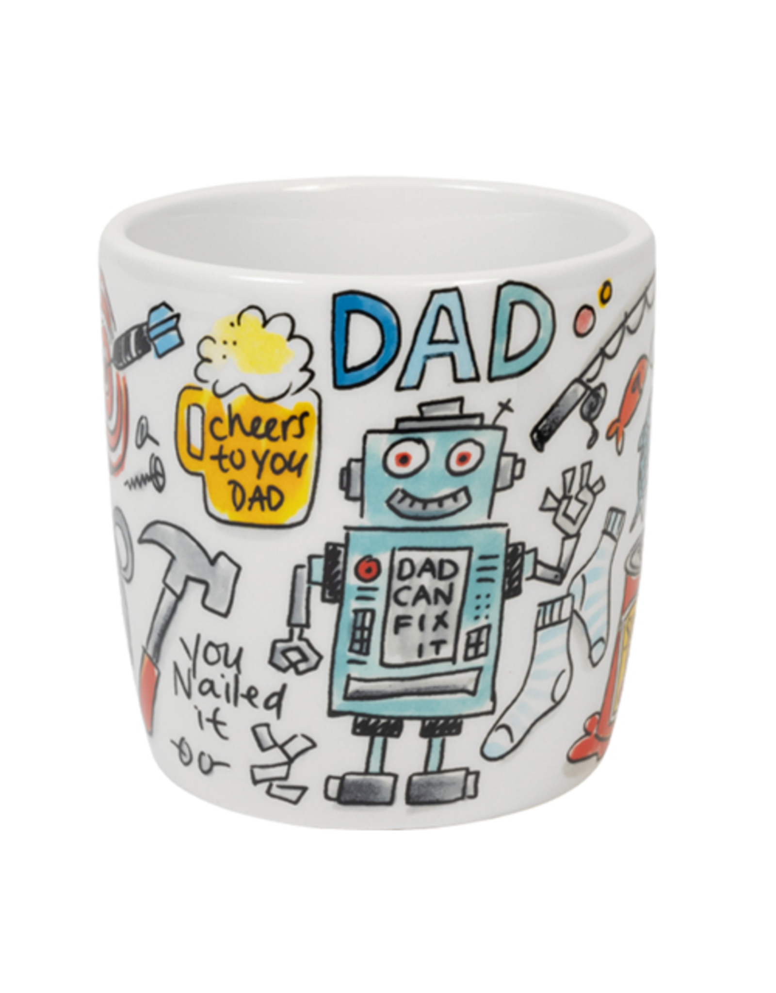 Blond Amsterdam Cappuccino Beker 0,5L O-fish-ally The Best Dad - Blond Amsterdam