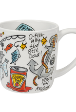 Blond Amsterdam Cappuccino Beker 0,5L O-fish-ally The Best Dad - Blond Amsterdam