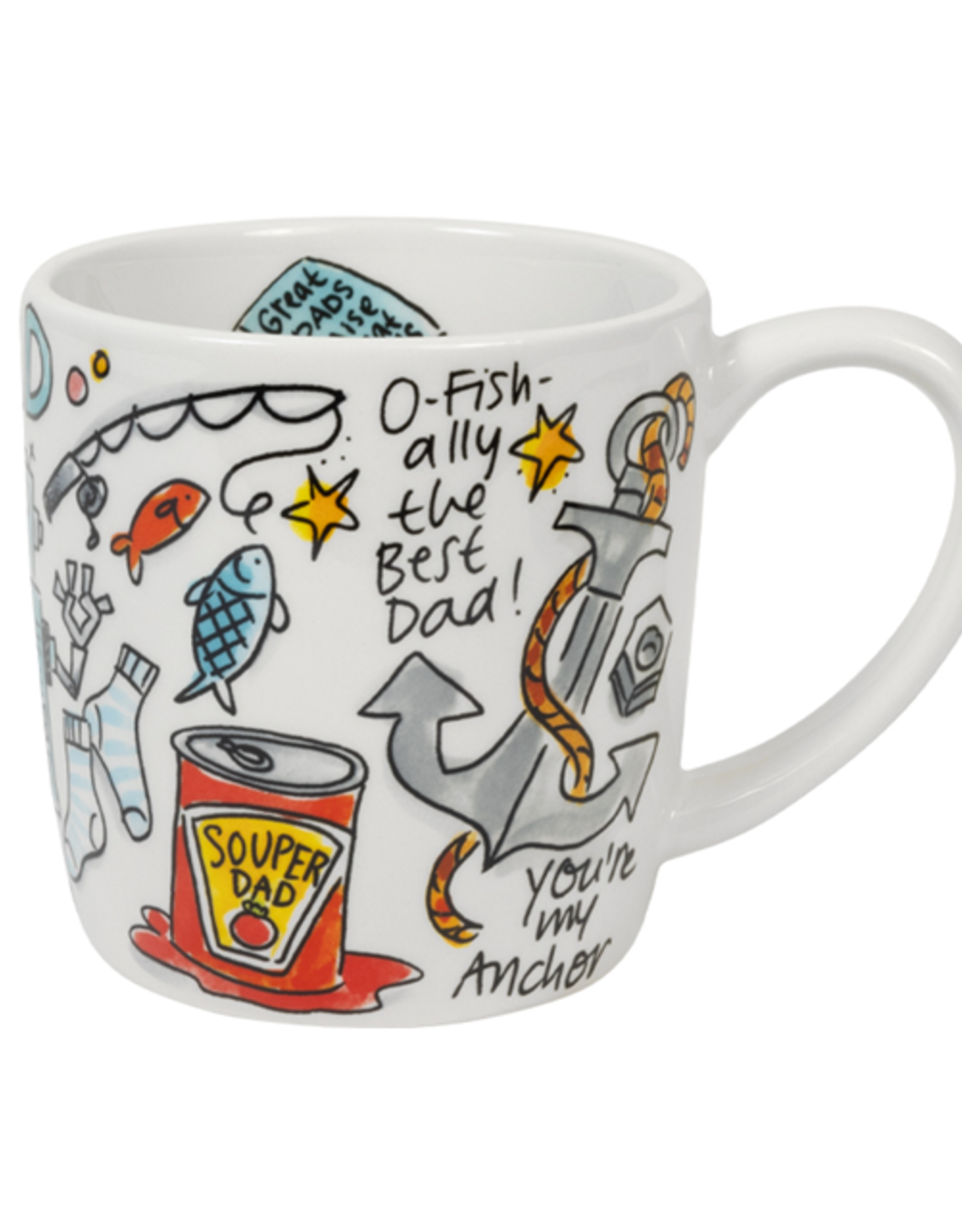Blond Amsterdam Cappuccino Beker 0,5L O-fish-ally The Best Dad - Blond Amsterdam
