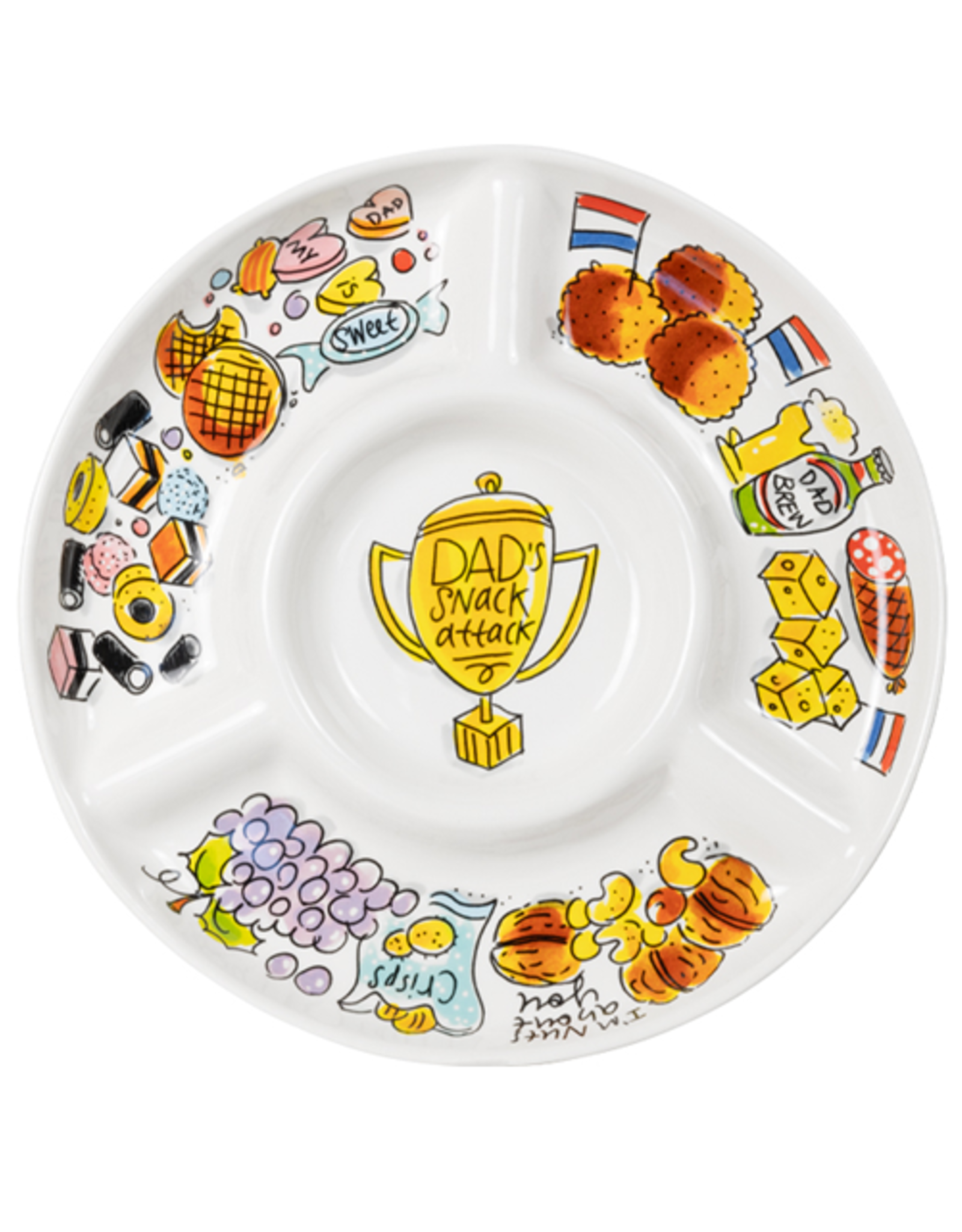 Blond Amsterdam Snackschaal 26cm Dad's Snack Attack - Blond Amsterdam