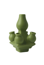 Heinen Delfts Blauw Tulpenvaas Stapelgekte Groen Mat Top 15cm - Heinen Delfts Blauw