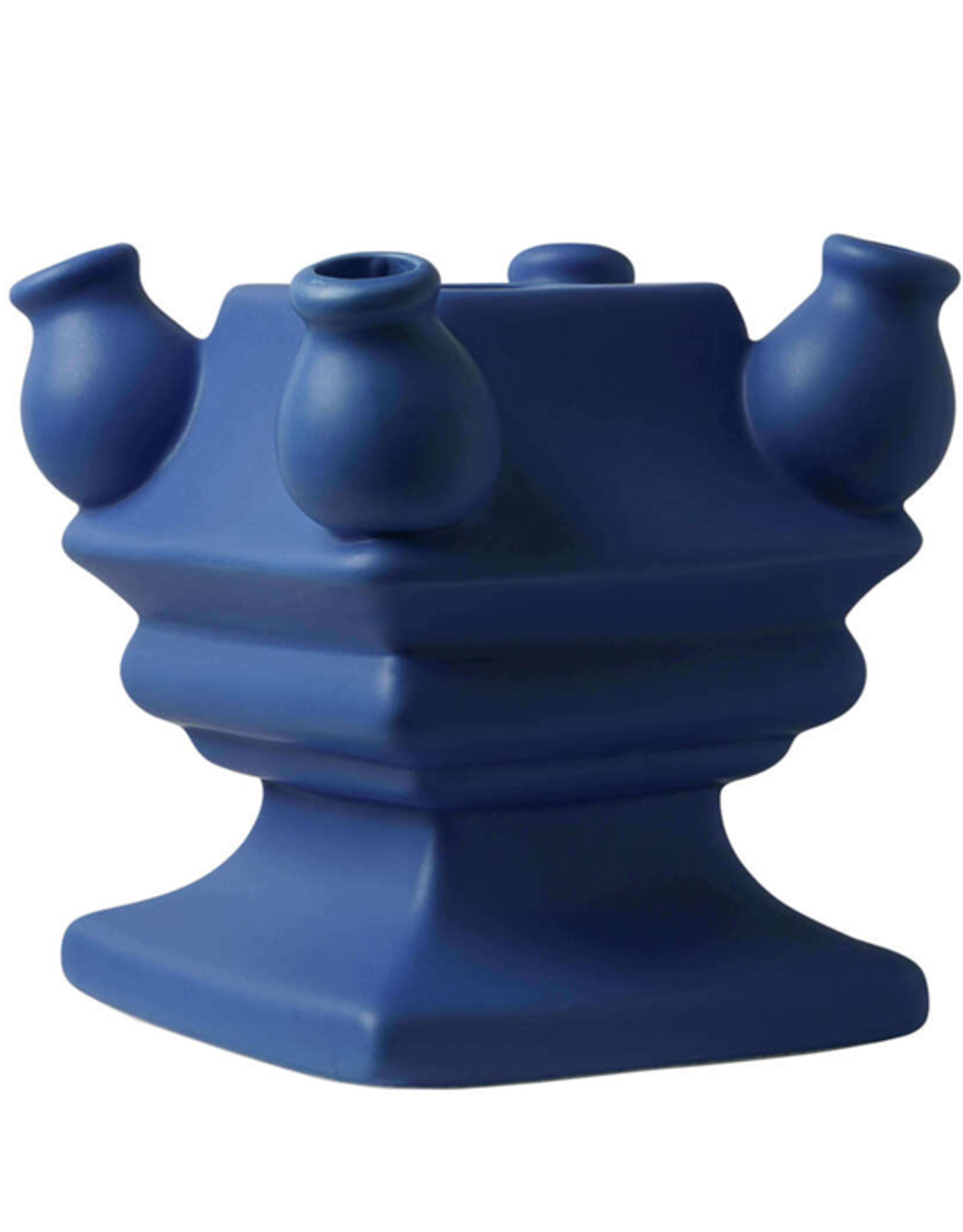 Heinen Delfts Blauw Tulpenvaas Stapelgekte Olympisch Blauw Bodem 17cm - Heinen Delfts Blauw