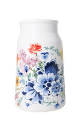 Heinen Delfts Blauw Melkbusvaas Wildbloemen Bloementuintje - Heinen Delfts Blauw