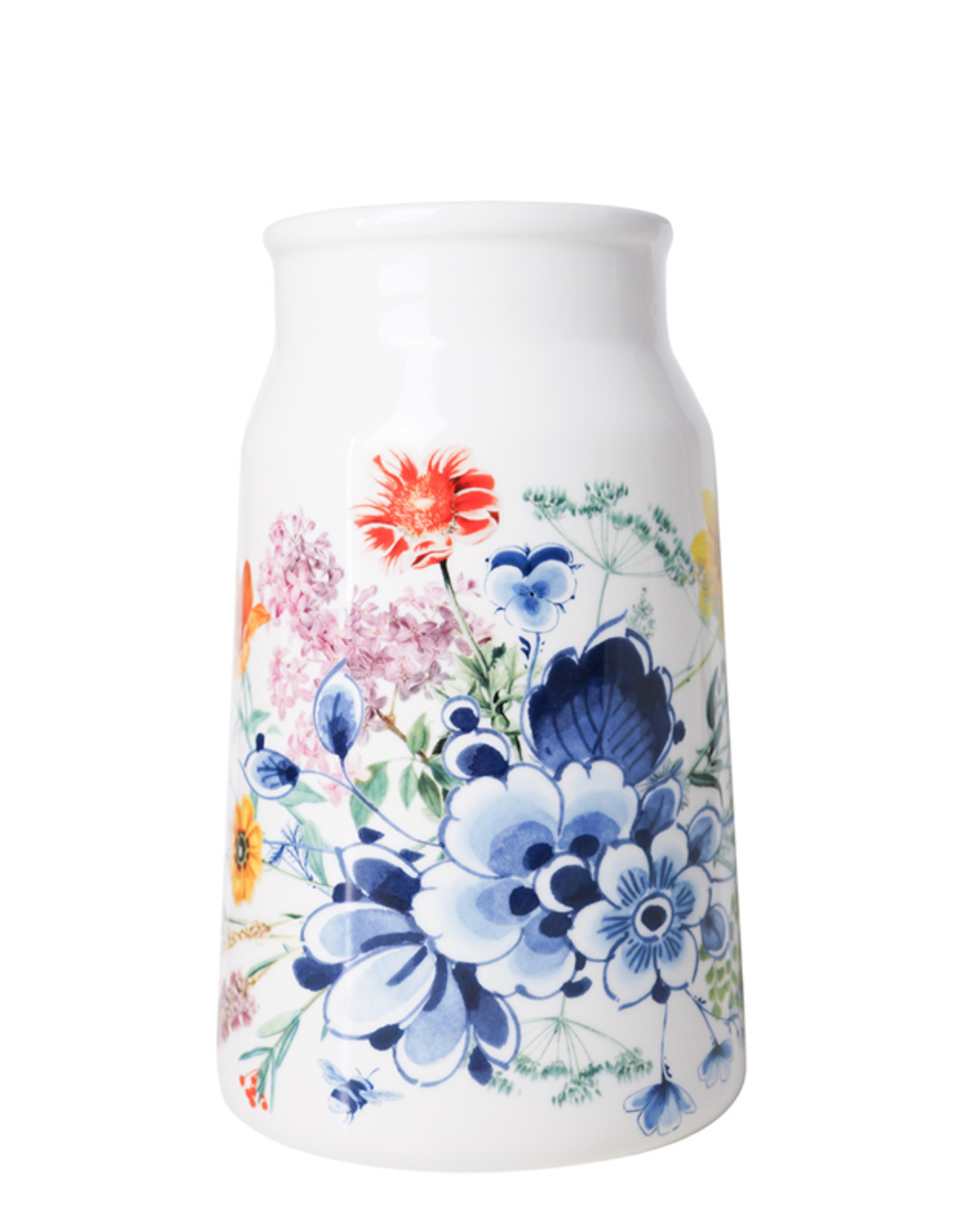 Heinen Delfts Blauw Melkbusvaas Wildbloemen Bloementuintje - Heinen Delfts Blauw